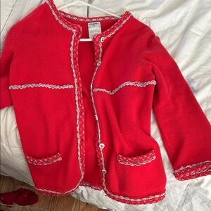 CHANEL vintage Red Cardigan